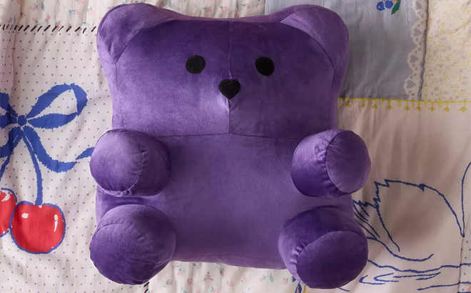 Urban Outfitters Gummy Bear Shaped Throw Pillow in Purple Urban Outfitters Gummy Bear Shaped Throw Pillow in Purple