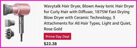Wavytalk Ionic Hair Dryer Checkout Screen