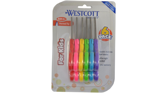 Westcott Kids Scissors 6 Pack
