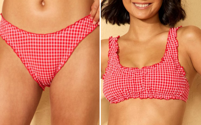 Wild Fable Womens Gingham Bikini Bottom Wild Fable Womens Gingham Bikini Bottom