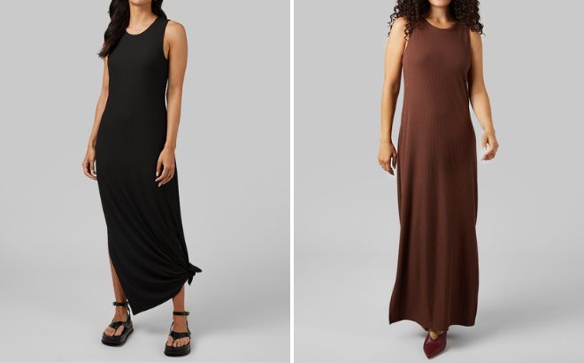32 Degrees Womens Soft Rib Maxi Dress 32 Degrees Womens Soft Rib Maxi Dress