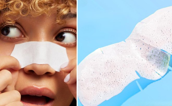 A Person Using Biore The Original Deep Cleansing Pore Strips A Person Using Biore The Original Deep Cleansing Pore Strips