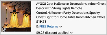 AYGXU 2 Pack Ghost Halloween Decor Screenshot