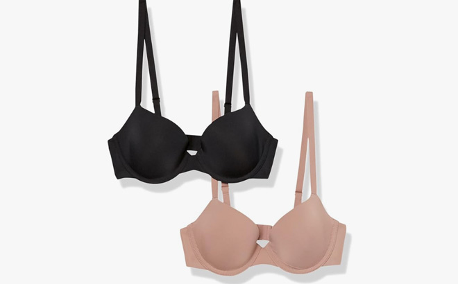 Amazon Essentials Womens Demi Cup Microfiber Bras