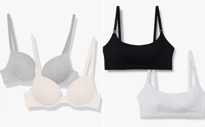 Amazon Essentials Womens Push Up Cotton Bra