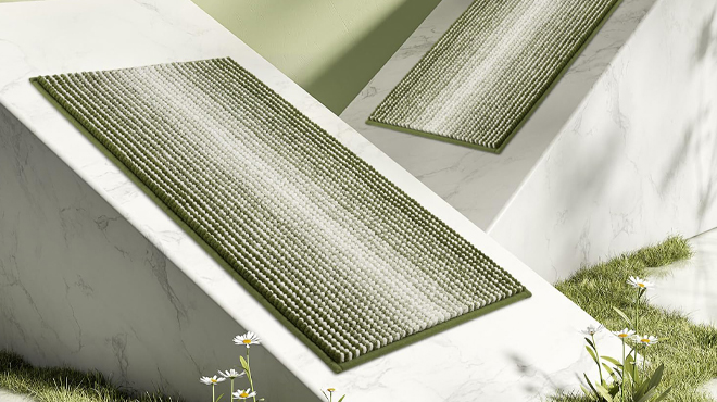 BSICPRO Bathroom Rugs 2 Piece Set