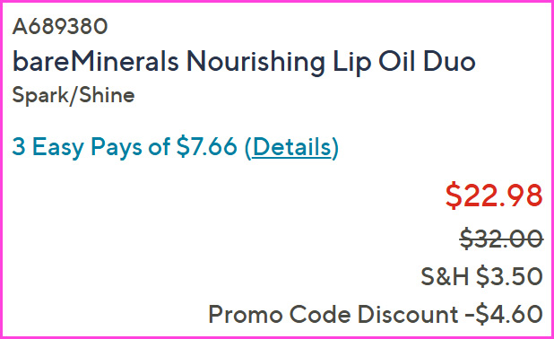 BareMinerals Lip Duo at Checkout