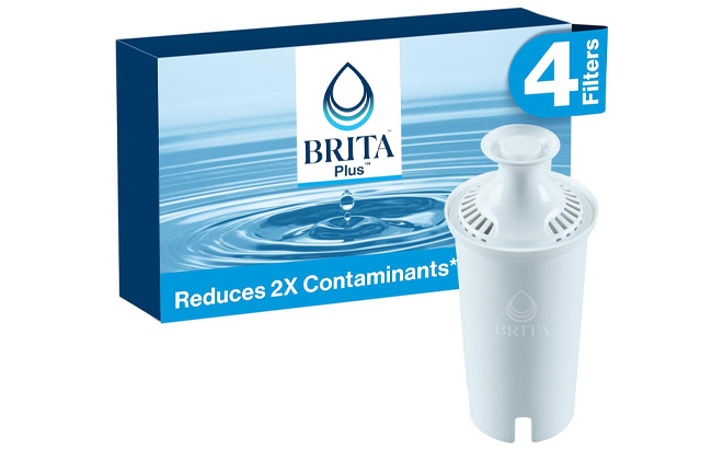 Brita Plus Water Filter Replacements 4 Pack