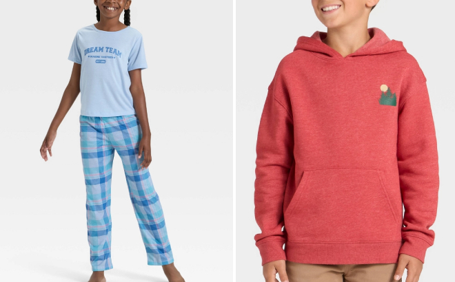 Cat Jack Girls Graphic T Shirt and Pants Pajama Set and Boys Fleece Hoodie Sweatshirt Cat Jack Girls Graphic T Shirt and Pants Pajama Set and Boys Fleece Hoodie Sweatshirt