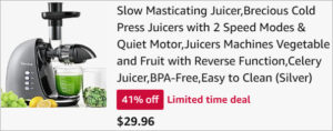 Checkout page of Brecious Slow Masticating Juicer