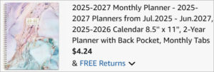 Checkout page of Urneeds 2025 2027 Monthly Planner Checkout page of Urneeds 2025 2027 Monthly Planner