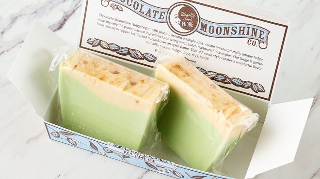 Chocolate Moonshine Box of Artisan Fudge Summer Variety Chocolate Moonshine Box of Artisan Fudge Summer Variety