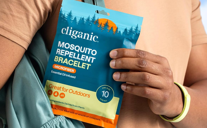 Cliganic Mosquito Repellent Microfiber Bracelet