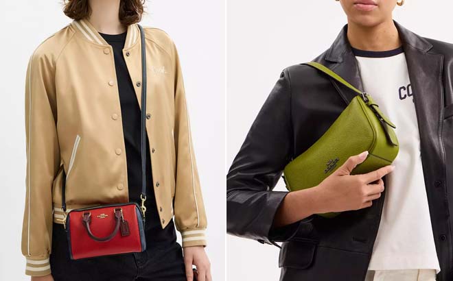 Coach Outlet Mini Rowan Crossbody Bag In Colorblock Signature Canvas Coach Outlet Mini Rowan Crossbody Bag In Colorblock Signature Canvas