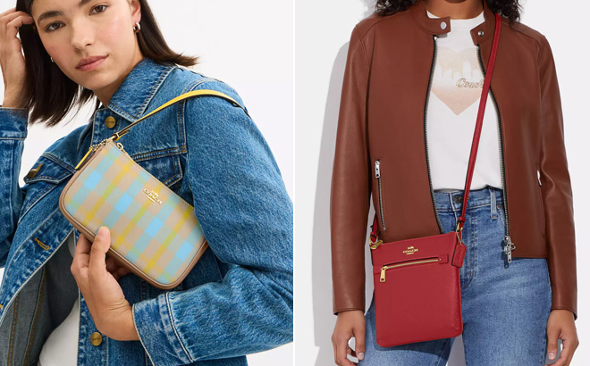 Coach Outlet Nolita 19 With Plaid Print Coach Outlet Nolita 19 With Plaid Print