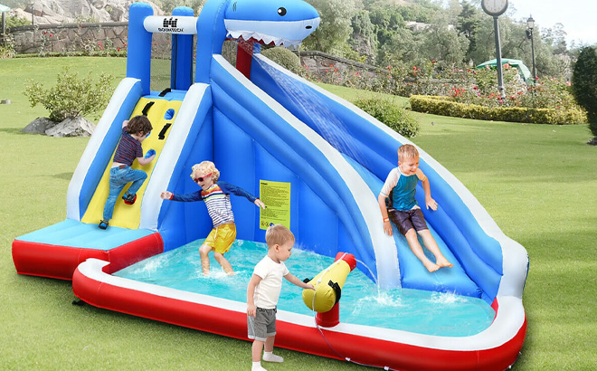 Costway Inflatable Water Slide Animal Shaped Bounce House