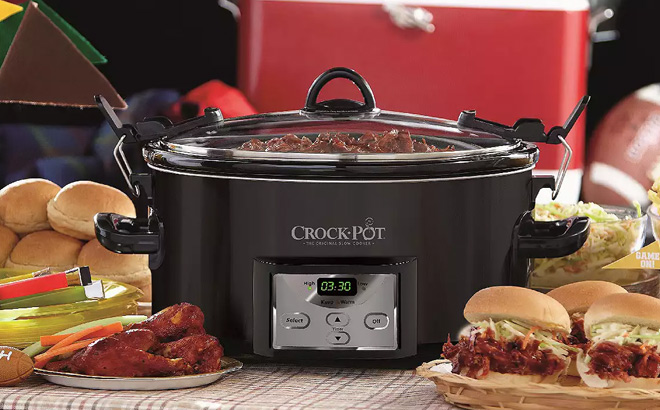 Crock Pot 7 Quart Countdown Cook Carry Slow Cooker Crock Pot 7 Quart Countdown Cook Carry Slow Cooker
