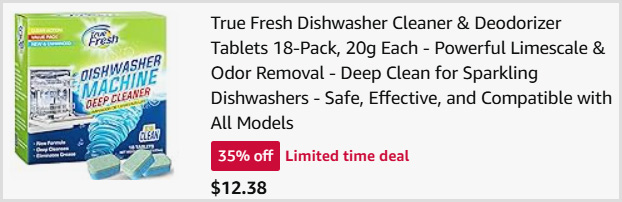 Dishwasher Cleaner Tablets at Checkout Dishwasher Cleaner Tablets at Checkout