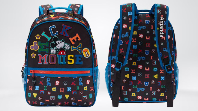 Disney Personalized Mickey Mouse Letters Backpack