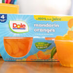 Dole Mandarin Oranges Cups on a Table