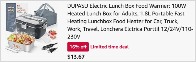 Electric Lunch Box at Checkout