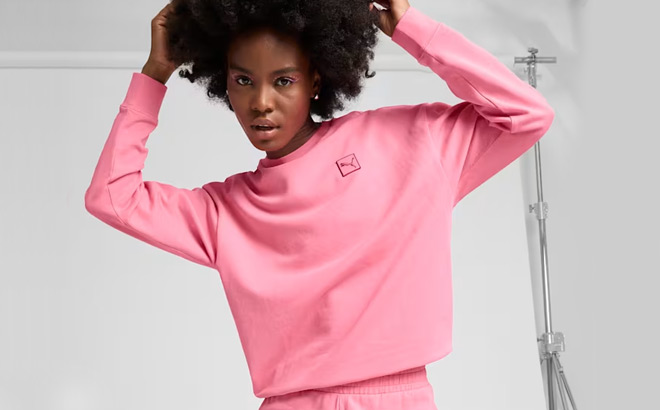 Elevated Essentials Womens Comfort Crew Sweatshirt Elevated Essentials Womens Comfort Crew Sweatshirt