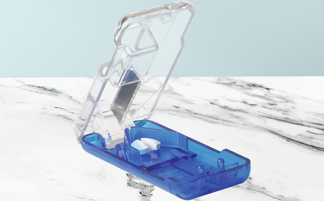 Ezy Dose Pill Cutter and Splitter with Dispenser on the Table