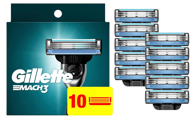 Gillette Mach3 Razor Refills 10 Pack Gillette Mach3 Razor Refills 10 Pack