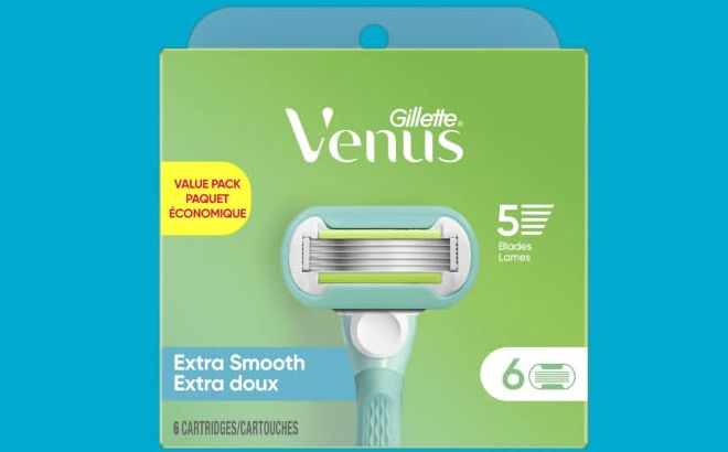 Gillette Venus Extra Smooth 6 Count Razor Blade Refills