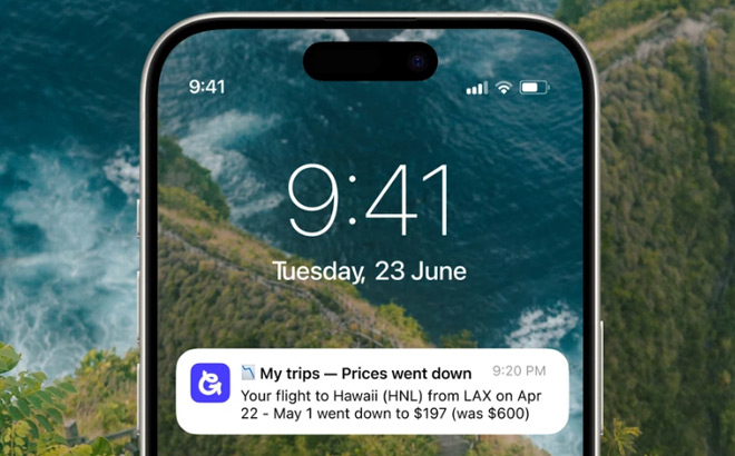 Going Flight Alert on Mobile Phone
