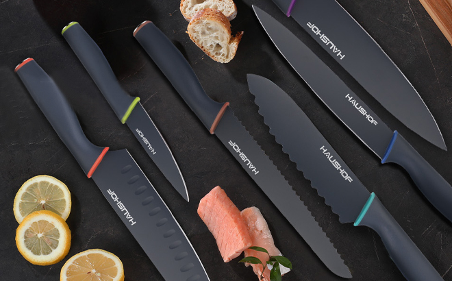 HAUSHOF 12 Piece Kitchen Knife Set