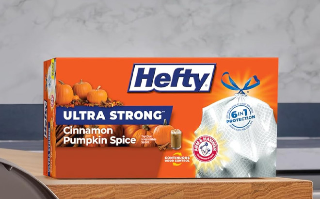 Hefty 20 Count Cinnamon Pumpkin Spice Trash Bags