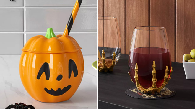 Hyde EEK Halloween Figural Pumpkin Tumbler Hyde EEK Halloween Figural Pumpkin Tumbler
