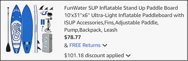 Inflatable Stand Up Paddle Board Checkout