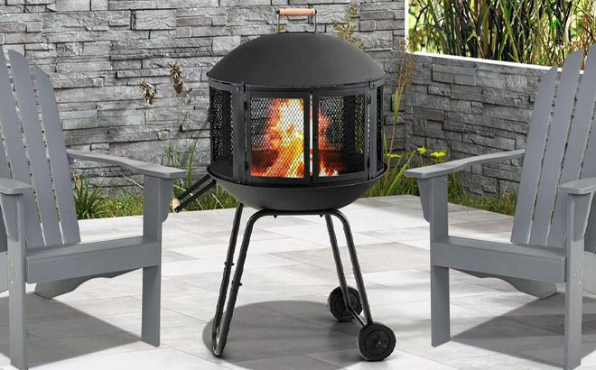 Inolait 28 Inch Portable Fire Pit Inolait 28 Inch Portable Fire Pit