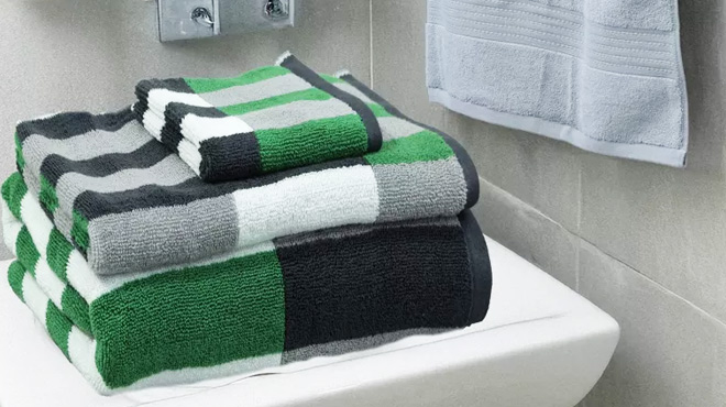 Kapoor Home 6 Piece Bath Towel Set Green Kapoor Home 6 Piece Bath Towel Set Green