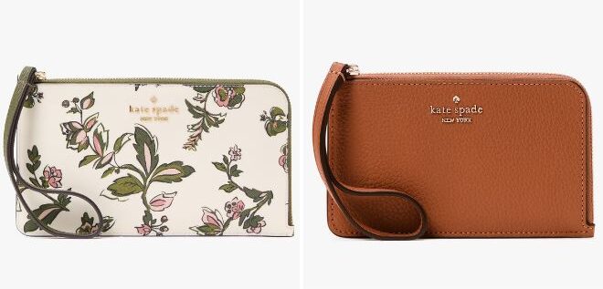 Kate Spade Outlet Lucy Floral Medium L zip Wristlet and Lucy Small Card Holder Wristlet Kate Spade Outlet Lucy Floral Medium L zip Wristlet and Lucy Small Card Holder Wristlet