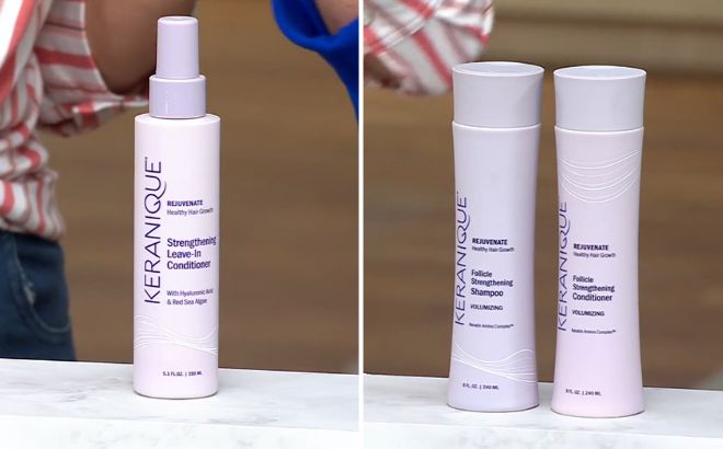 Keranique Strengthening Leave In Conditioner and Volumizing Shampoo Conditioner Keranique Strengthening Leave In Conditioner and Volumizing Shampoo Conditioner