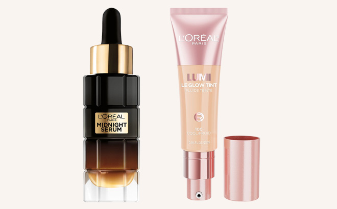 LOreal Paris Midnight Serum and Lumi Skin Glow Tint