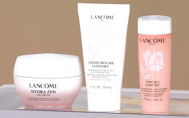 Lancome Pink Essential Care Collection Set