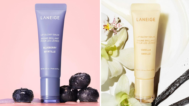 Laneige Lip Glowy Balm in Blueberry and Vanilla Laneige Lip Glowy Balm in Blueberry and Vanilla