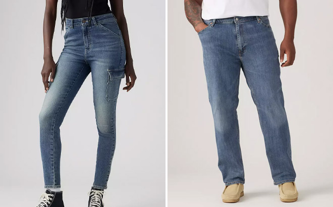 Levis 721 High Rise Skinny Cargo Womens Jeans