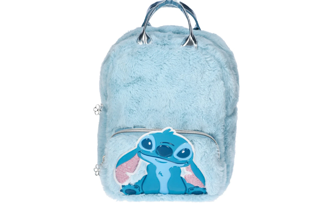 Lilo Stitch Girls Faux Fur Mini Backpack