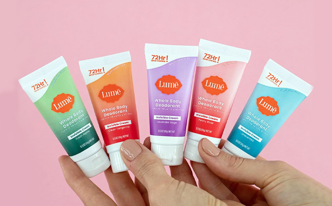 Lume 5 Piece Deodorant Sampler Set