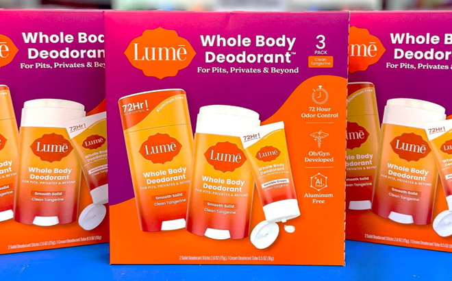 Lume Deodorant 3 Piece Set