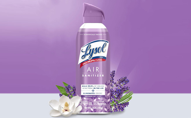 Lysol Lavender Sky Air Sanitizer Spray