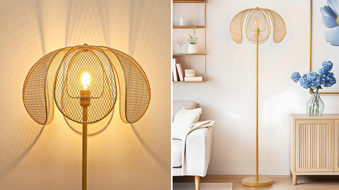 Mercer41 63 Inch Floral Floor Lamp Mercer41 63 Inch Floral Floor Lamp