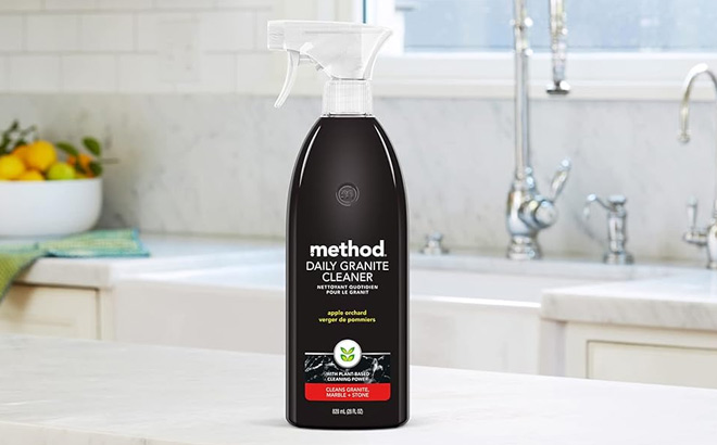 Method Daily Granite Cleaner Spray on the Table