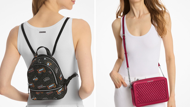 Michael Kors Outlet Rhea Extra Small Logo Backpack