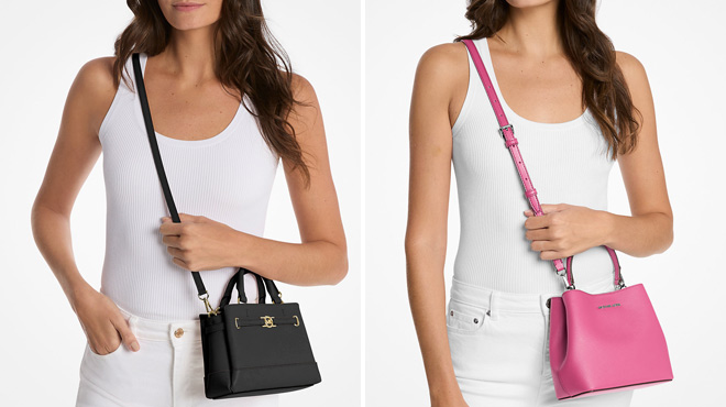 Michael Kors Reed Extra Small Pebbled Leather Satchel